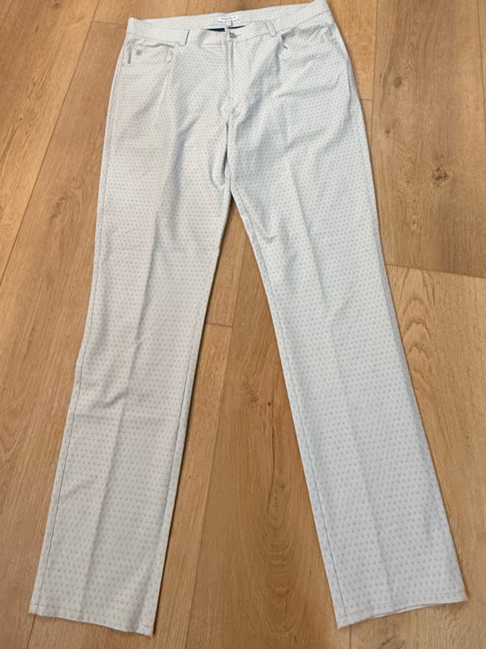 Peter Millar Light Blue Dress Pants with Navy Trim